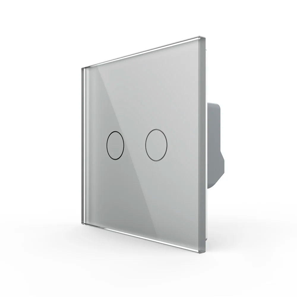 Intrerupator Dublu LIVOLO cu Touch din Sticla Securizata – Serie Noua