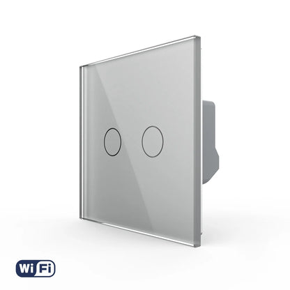 Intrerupator Dublu Wi-Fi cu Touch LIVOLO din Sticla – Serie Noua