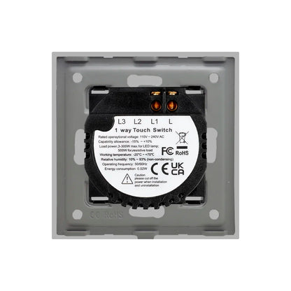 Intrerupator Simplu cu Touch din Sticla LUXION, 500W
