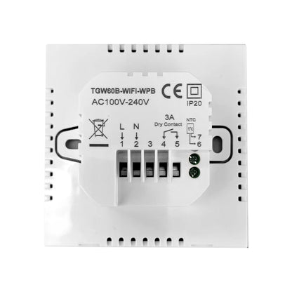 Termostat Wi-Fi pentru incalzirea termica pe gaz BeOk TGW60-WIFI-WPB