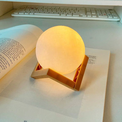 Lampa de veghe luna 3D Moon Light, lumina LED alb cald