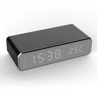 Ceas digital cu alarma si functie de incarcare wireless
